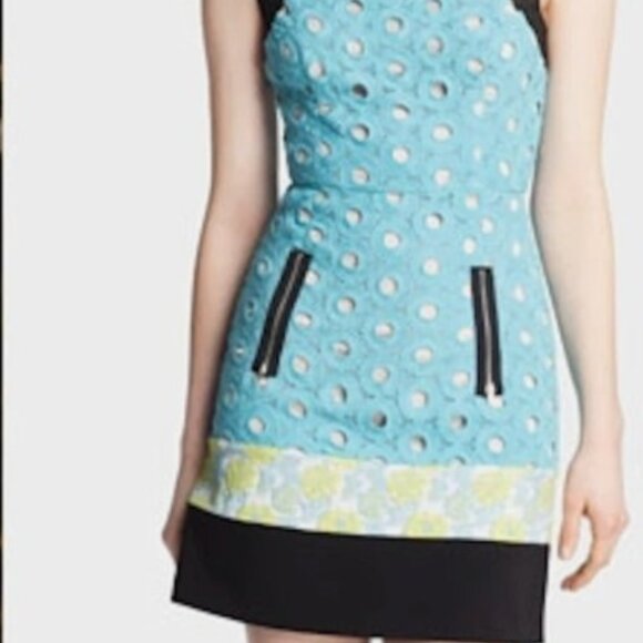 Fun Mixed Media Tracy Reese Dress Size 0 - Picture 7 of 7